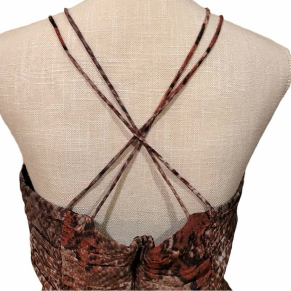 NWOT W118 by Walter Baker Daphine Dress Snake Print Red SZ XS - Picture 4 of 14